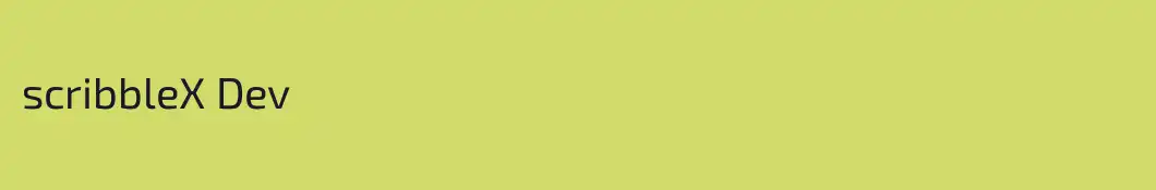 scribbleX Dev